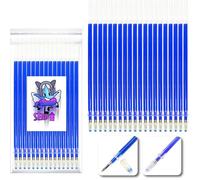 20 recharges XXL BLEUES pour stylo gel effaçable, compatibles avec LEGAMI. Pointe de 0,5 mm. Écrit sur papier, tissu et cuir.