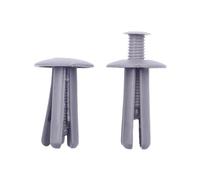 20 Rivets De Porte En Plastique Avec Trou 8 Mm | Clips d'extension du panneau de garniture(Grey 20pcs)