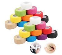 20 Rouleaux Bandage Autoadhésif Cohésifs 2.5 cm x 4.5 m Elastoplast Bande Adhésive Bande Auto Adhesive Bande Cohesive Tape Pansement Doigt Sports Auto-adhésif pour Cheville Poignets Genouxs (Coloré)