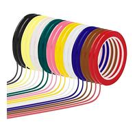 20 Rouleaux Bandes Graphiques Pour Tableau Blanc,Diagramme Ruban À Grille Marquage,10 Couleurs 3mmx66m Ruban Auto-Adhésif Coloré,Ruban D'art Mince Vinyle Rayures,Lignes Tableau Effaçable Sec,Isolati