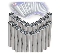 20 Rouleaux de convoyeur pour Usage Industriel - Rouleaux de Rechange Non motorisés Diamètres : 1"-2,4" Longueurs : 6"-40" Idéal pour Les Applications agricoles et d'atelier.