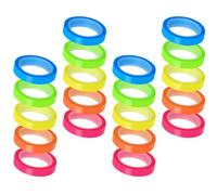 20 Rouleaux Languettes Adhésives Transparentes PET | Auto-adhésifs, Écriture Possible, pour Écoles et Bureaux, Format Compact, Finition Soignée