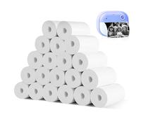 (20 Rouleaux) Papier Thermique Appareil Photo Enfant, Papier de Rechange pour Appareil Photo Enfant, Rouleau Papier Appareil Photo Enfant,rouleau appareil photo enfant, Facile à Remplacer