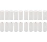 20 Rouleaux Thermaldrucker Papier Professional 57x25 mm weißer Mini -Druck für Zubehör