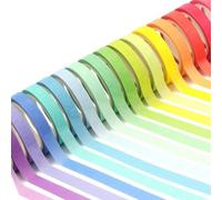 20 Rouleaux Washi Tape Set, Masking Tape, Ruban Adhésif Décoratif Arc-en-Ciel, Scotch Scrapbooking, Scotch Decoratif, pour Scrapbooking, Bricolage et Bullet Journals (5m x 7,5 mm/Rouleau)