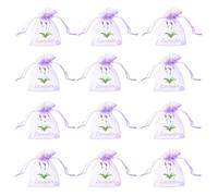 20 Sachets Lavande Cordon Filet Violet Clair 5g - Multi-usage - Herbes/Épices/Rangement Parfumé QIEDOVIEY