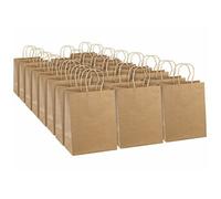 Infactory Sacs cadeaux en papier kraft avec anse 27 x 12 x 21 cm – 20 sacs