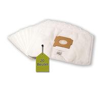 20 sacs d'aspirateur pour Quigg BS 1700.06 | 5 couches de - Microfibre non-tissée - Sacs de evendix®, 20 Staubsaugerbeutel