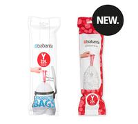 brabantia Sacs Poubelle PerfectFit pour Bo Touch Bin - Rouleau - 20L (Y) - 20 sacs