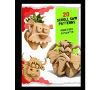 20 Scroll Saw Patterns: Animal planter, money bank