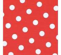 20 Serviettes 3-plis, 1/4-fold 33 cm x 33 cm - Pois Rouges