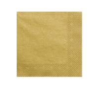 20 serviettes 33 x 33 cm décoratif Doré métallisé//Napkins ornement décoration de table mariage communion