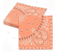 20 serviettes bandana style western decorations anniversaire cowboy cadeaux far west fournitures rodeo baby shower fete sauvage yeehaw vaisselle cowgirl howdy