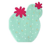 20 Serviettes Cactus pour Fête - Serviettes Décoratives pour Anniversaire, Enfants, Adultes - Serviettes Safari Désert - Serviettes Printemps, Fête, Fête d'été, Cactus, Vert Menthe