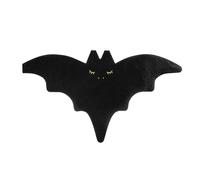 20 SERVIETTES DE TABLE JETABLE HALLOWEEN CHAUVE-SOURIS 16X9 CM Noir