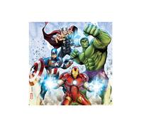 20 Serviettes de table papier anniversaire: Marvel Avengers Infinity Stones 16.5cm REF/LAVE93873