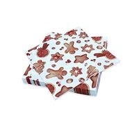 20 serviettes Délices de Noël en ouate 3plis - 33x33cm