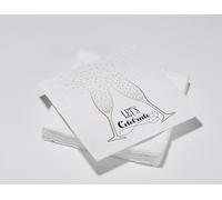 20 serviettes en ouate 33x33cm 3plis Let's Celebrate