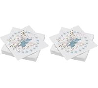 20 serviettes en ouate 33x33cm 3plis Merry Christmas (Lot de 2)