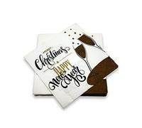 20 Serviettes en ouate 33x33cm 3plis Wishes