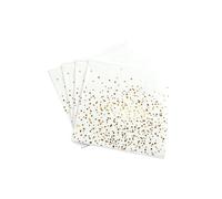 20 serviettes en papier 33 x 33 cm Confettis or