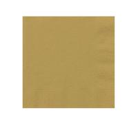 Unique Party - 3322 - Serviettes en Papier - 16,5 cm - Or