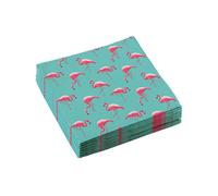 Amscan Serviettes de table 9903328 – Lot de 20 motif flamant rose Paradise 33 x 33 cm