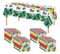 20 Serviettes En Papier Hawaïennes, 1 Nappe Hawaïenne, Serviettes En Papier, Serviettes De Fête, Serviettes Tropicales, Serviettes D'Été, Serviettes Enterrement De Vie De Jeune Fille
