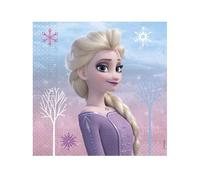 20 Serviettes en papier La Reine des Neiges 33 x 33 cm - Rose
