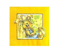 20 serviettes en papier lapin 33x33cm - animaux - serviettage