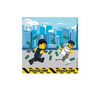 20 Serviettes en papier Lego City 33 x 33 cm - Multicolore