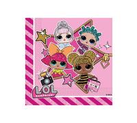 20 Serviettes En Papier Lol 33 X 33 Cm Taille Unique Multicolore