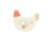 PARTYDECO 20 Serviettes en Papier Poule de Pâques 32 x 26 cm