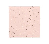 20 Serviettes en papier roses pâles à pois dorés 33 x 33 cm - Rose - Taille Unique
