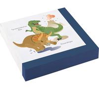 20 serviettes * JOYEUX DINOS * pour un anniversaire d'enfant et une fête à thème | T-Rex Triceratops Dino Dinosaures Préhistoire Lézards Enfants Anniversaire Fête à thème Napkins jetables