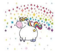 20 serviettes licorne 33x33cm - ambiente 13311140 Multicolore G