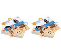 20 Serviettes Moussaillons en ouate 3plis - 33x33cm (Lot de 2)