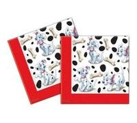 20 serviettes papier 101 Dalmatiens taille unique G