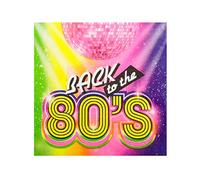 Santex Serviettes papier Années 80 33 x 33 cm Multicolore 20 serviettes Taille unique