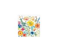 20 SERVIETTES PAPIER AQUARELLE PRINTEMPS 33CM
