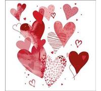 Ambiente 20 Serviettes Papier C URS Amour 33CM Rouge