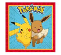 20 Serviettes Pokémon Next Generation 33 x 33 cm - Multicolore