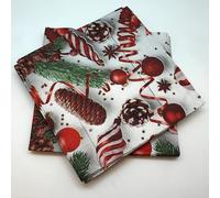 20 Serviettes Pomme Pin en ouate 3plis - 40x40cm