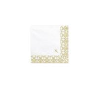 Unbekannt Lot de 20 Serviettes de Table 33 x 33 cm avec Ornements pour Communion, Confirmation, baptême