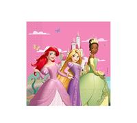 Procos Disney Princess Napkins, 33 x 33 cm, 2-Ply, Pack of 20, FSC, Birthday, Theme Party