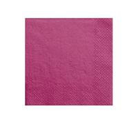 20 serviettes rose fuchsia
