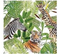 20 serviettes safari afrique 33x33cm - ambiente 13311585 Vert G