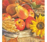 20 serviettes Thanksgiving - de fête de la moisson/automne/fruits 33 x 33 cm