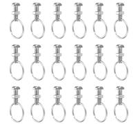 20 Set M6 Écrous et Boulons de Serre en Aluminium et Anneaux, Vis à Tête Marteau et Écrous de Verrouillage Hexagones pour Serre à Tête Carée, Serre de Plantes Grimpantes