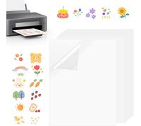 20 Sheets A4 Printer Sticker Paper, Waterproof Printable Vinyl Sticker Paper, Vinyl Sticker Paper For Inkjet Printers, Printable Sticker, For Laser Printers